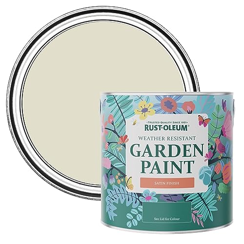 Image of Rust-Oleum Beige Mould-Resistant Garden Paint In Satin Finish - Relaxed Oats 2.5L
