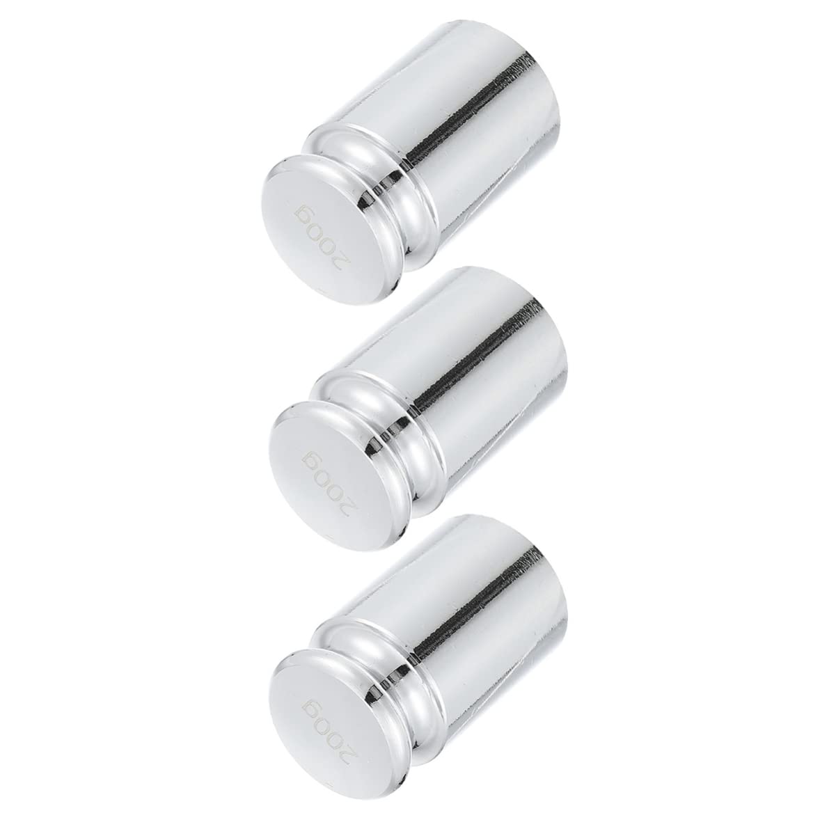 GLEAVI 3pcs Precision Calibration Weights for Scale Balance Tools Plated Lab Weighing Tool for Educational and Laboratory Use Accurate Measurements