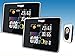 Produktbild froggit Funk Farb Wetterstation WS50 Twin (2 Displays) inkl. 1 Funk Thermo-Hygrometer Außensensor, Wettervorhersage, Funkuhr, Temperatur, Luftfeuchte