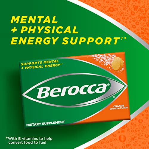 Berocca Orange Effervescent Tablets, Caffeine Free, 20 Count #TOP5