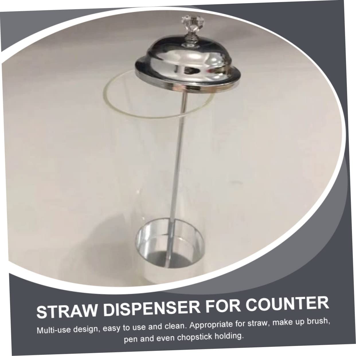 Strohhalmhalter Strohhalmspender aus Kunststoff Moderner Einfache Aufbewahrung mit Staubschutzdeckel Langlebiger Mehrzweck für Küche und Bubble Tea