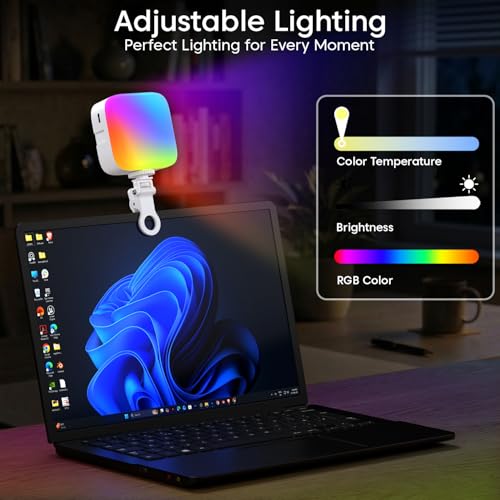 Image of Sounce RGB LED Video Light with Built-in Battery, 360 HSI Color, 3000K-6000K Adjustable Temperature, 8 Brightness Levels, 9 FX Modes, Type-C Charging, Portable Light for Photography, Video & Vlogging