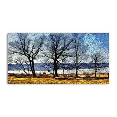 Tableau acryl Coloray nature de qualité premium pour salon panoramique 140x70