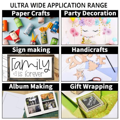 Kiuiom A4 Beidseitig Klebende, Doppelseitige Klebeblätter, Doppelseitige Klebefolie, 10PCS Klare Doppelseitige Klebeband Selbstklebendes Klebeband Sandwich-Schicht Doppelseitenband für DIY Handwerk