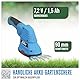 Güde 95508 Akku-Gartenpflege-Set GPS 7.2V-1.5 Li-Ion (7,2 V Akku, Li-Ion, Set bestehend aus Grasscheren- und Hecken-/Strauchscherenaufsatz) Blau, 48 x 10 cm