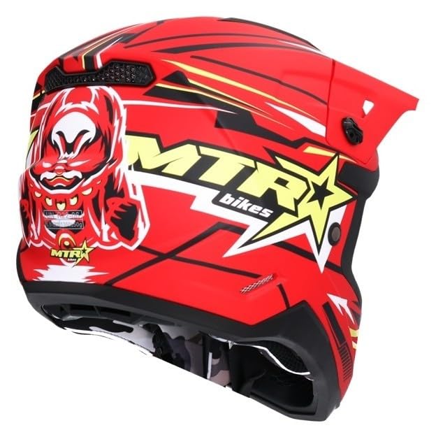 Casco de Motocross niños Shiro MTR MX-308 Rojo