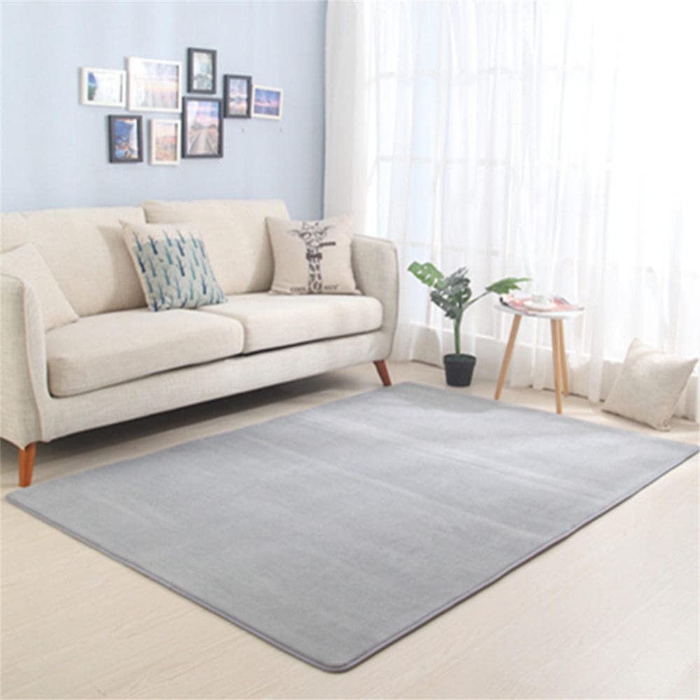 Tapis de salon doux antidérapant et grand tapis moderne poils courts