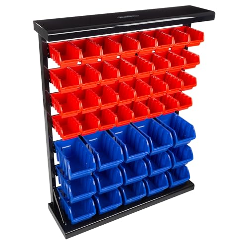 Stalwart 47-Bin Garage Organization Rack