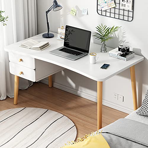 Table d'étude pour ordinateur portable avec double tiroir de rangement