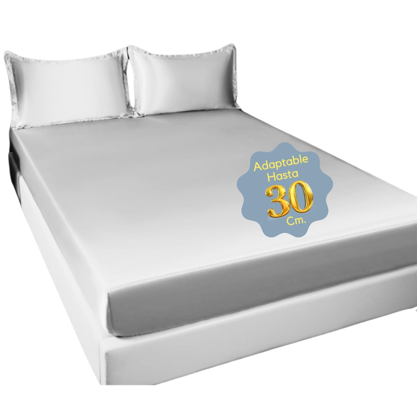 Housse de matelas QWell extensible de 30 cm avec fermeture