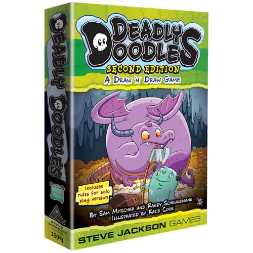 Steve Jackson Games - Deadly Doodles Second Edition, A Draw 'N' Draw Game, for Ages 14 and Up