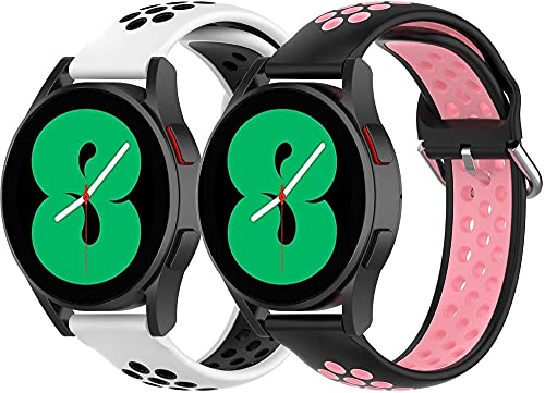 Gransho Compatible con Garmin Forerunner 245 / Forerunner 245 Music/Forerunner 645 Music Correa de Reloj, Banda de Reemplazo Silicona Suave Sports Pulsera (20mm, 2-Pack H) Cover