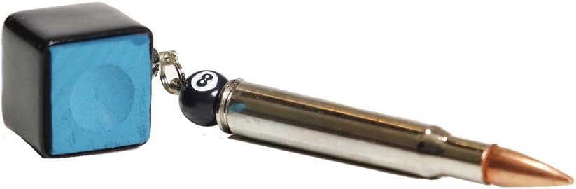 Chalk Box Bullet Pool Stick Pocket Chalker (Black, Bullet Chalker)