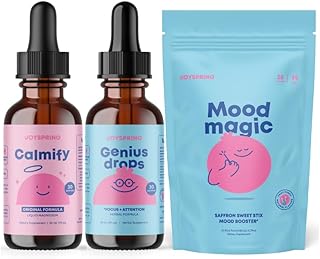JoySpring Saffron & Magnesium for Kids – Genius Focus Supplement Bundle