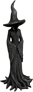 Halloween Tree Root Witch, Witch Figurines and Statues Halloween Figurines for Tabletop, Shelf, Mantel, Haunted House Display (30cm)