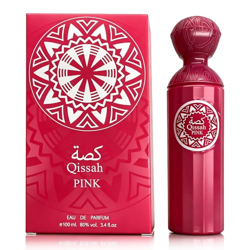 Image of AFLUXE Qissah Pink Women's Perfume 3.4 Fl. Oz Eau De Parfum, Refreshing Sweet Floral & Fruity Scents, Long Lasting Classic Feminine Fragrance