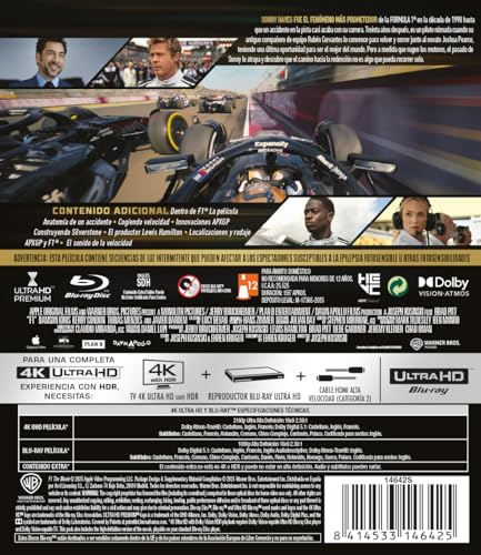 F1 La película (4K UHD+BD) [Blu-ray]