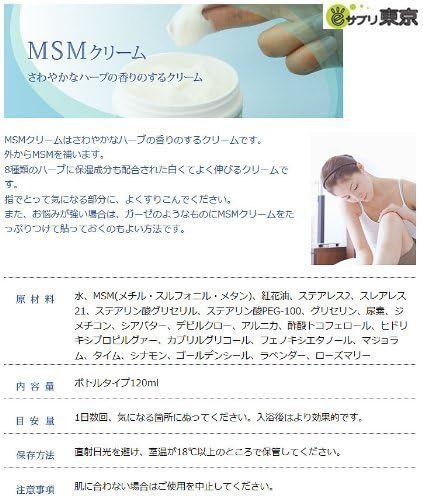 Amazon Co Jp Msm メチル スルフォニル メタン クリーム 1ml ドラッグストア