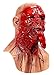 LEKA NEIL Halloween mask-Scary mask-Zombie mask-Vampire Mask-Creepy Costume Corpse Party Overhead Mask (Red-B)