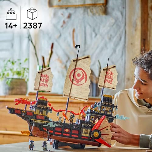 Image of LEGO NINJAGO The Temple Bounty Ship Toy Building Kit 71848 Building Blocks Toys for 14+ Gift for Boys and Girls