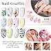 12 Colors Nail Art Pens, 0.5mm Fine Tip Nail Art Makers for DIY Nail Art, Detailing & Decoration, Intricate Line Drawing, Dotting & Nail Art, Salon Home Nail DIY Kit