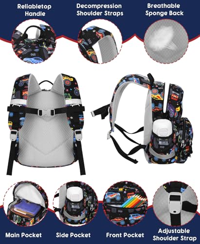 Image of Kids Backpack for Boys Girls Cute Kindergarten Daycare School Bag | Preschool Daycare Backpacks for Children Small Mini Lightweight 2-4 Kid Daily Bags with Reflective Straps