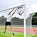 Foldable Nylon Soccer Training Net for Football Accuracy Practice – Portable Corner Goal Target with Adjustable Straps, 60 cm Diameter (23.6 inch), Black