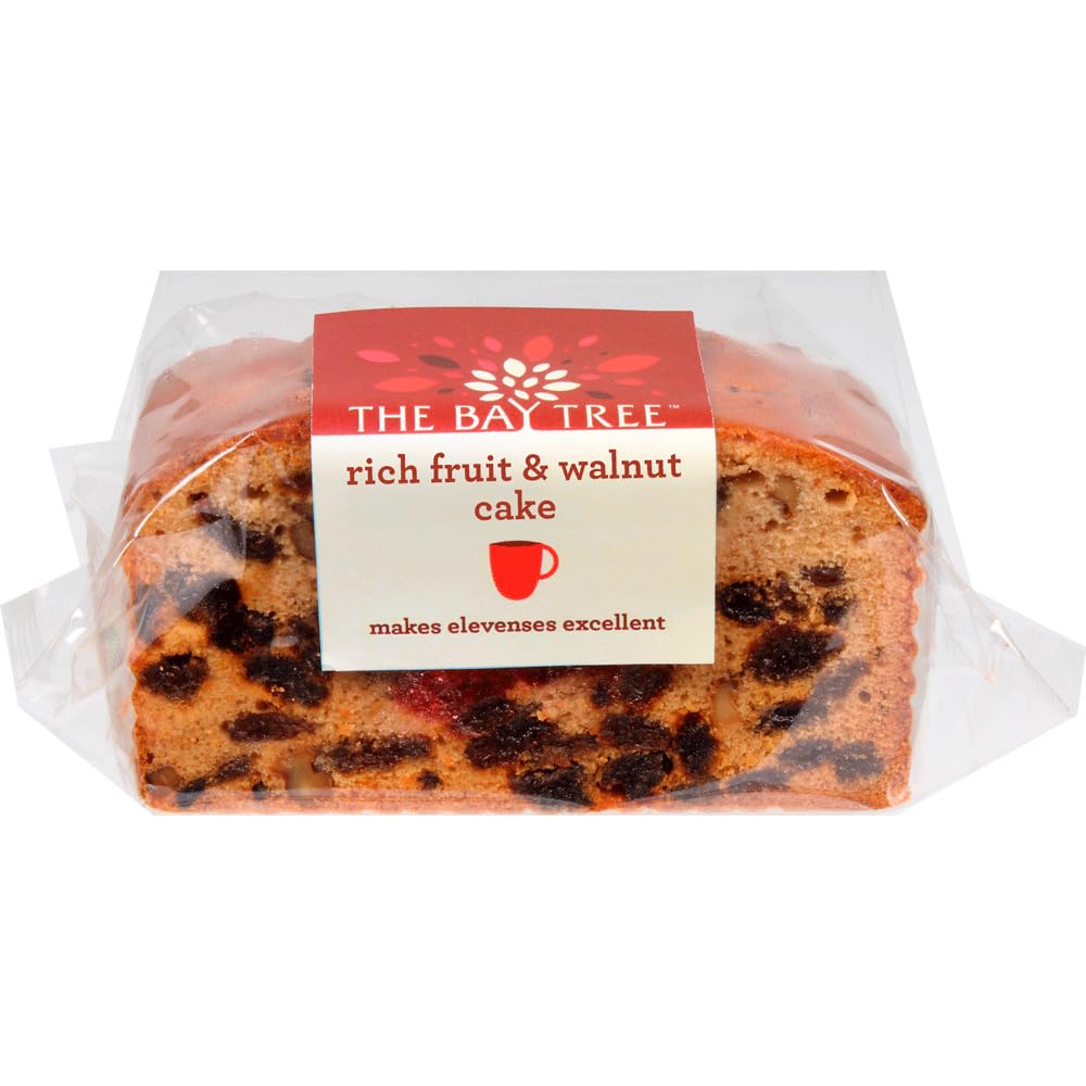 The Bay Tree Rich Fruit & Walnut Cake – 310g | Moist British Fruit Cake with Crunchy Walnuts | Handmade in the UK | Great for Gifting, Tea Time & Hampers