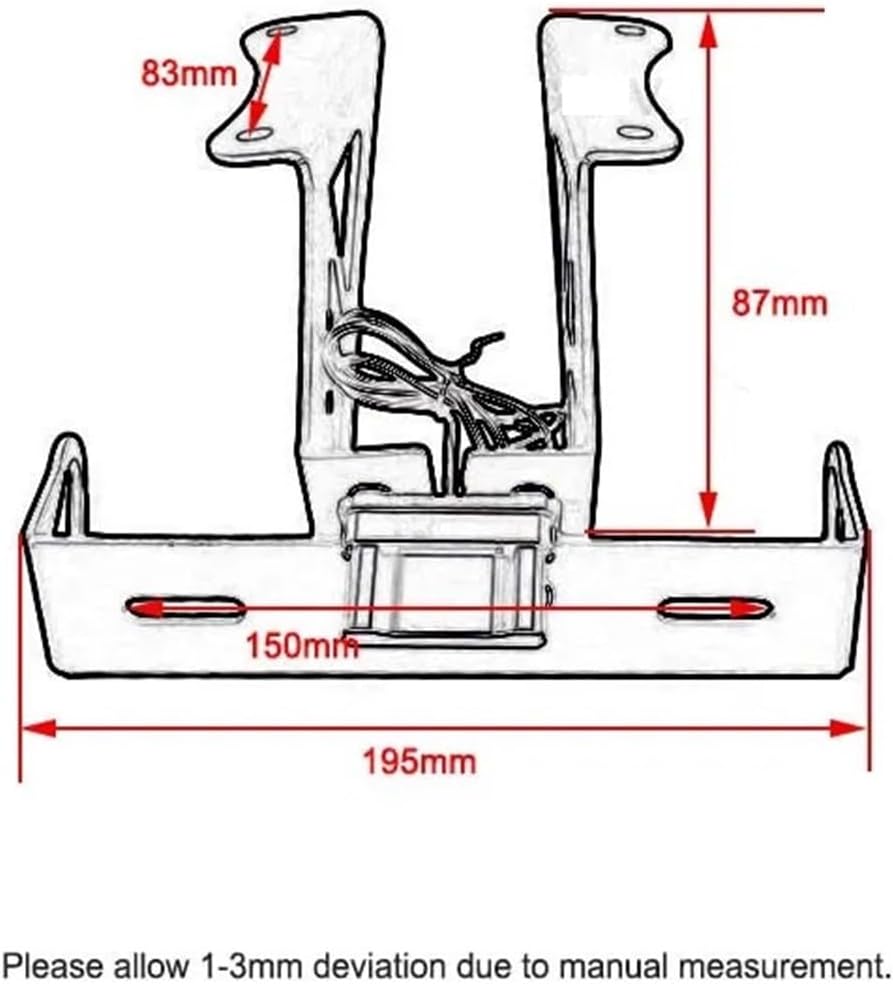 Fit For Yamaha YZF R3 R25 2014-2023 Motorcycle License Plate Frame Holder Bracket Rear Eliminator Tail Tidy With Light