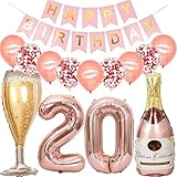 🍹【Applicazione】 Questo set di bottiglie di champagne con palloncini è perfetto per feste di compleanno, matrimoni, decorazioni natalizie, baby shower. Queste decorazioni per feste di compleanno sono perfette per tutte le età! Divertente, giocoso e carino.