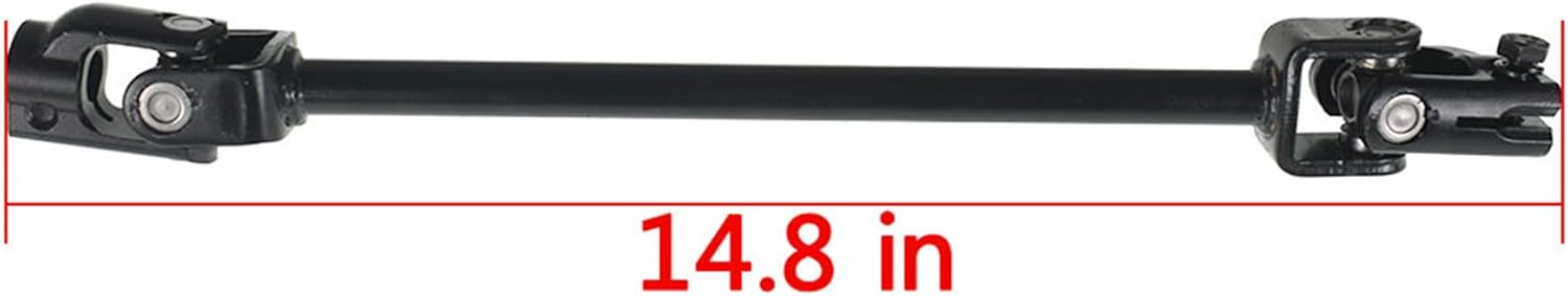 11.8 in/300 mm Steering Wheel Steel Assembly 12.6 in/320 mm Gear Rack Pinion Adjustable Shaft Set Replacement for 110cc Go Kart