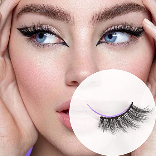 Fanxiton Half Lashes Natural Look Wispy Cat Eye Lashes 3D False Eyelashes Fluffy Soft 10 Pairs 15Mm Short Faux Mink Lashes Sets Pack #TOP7