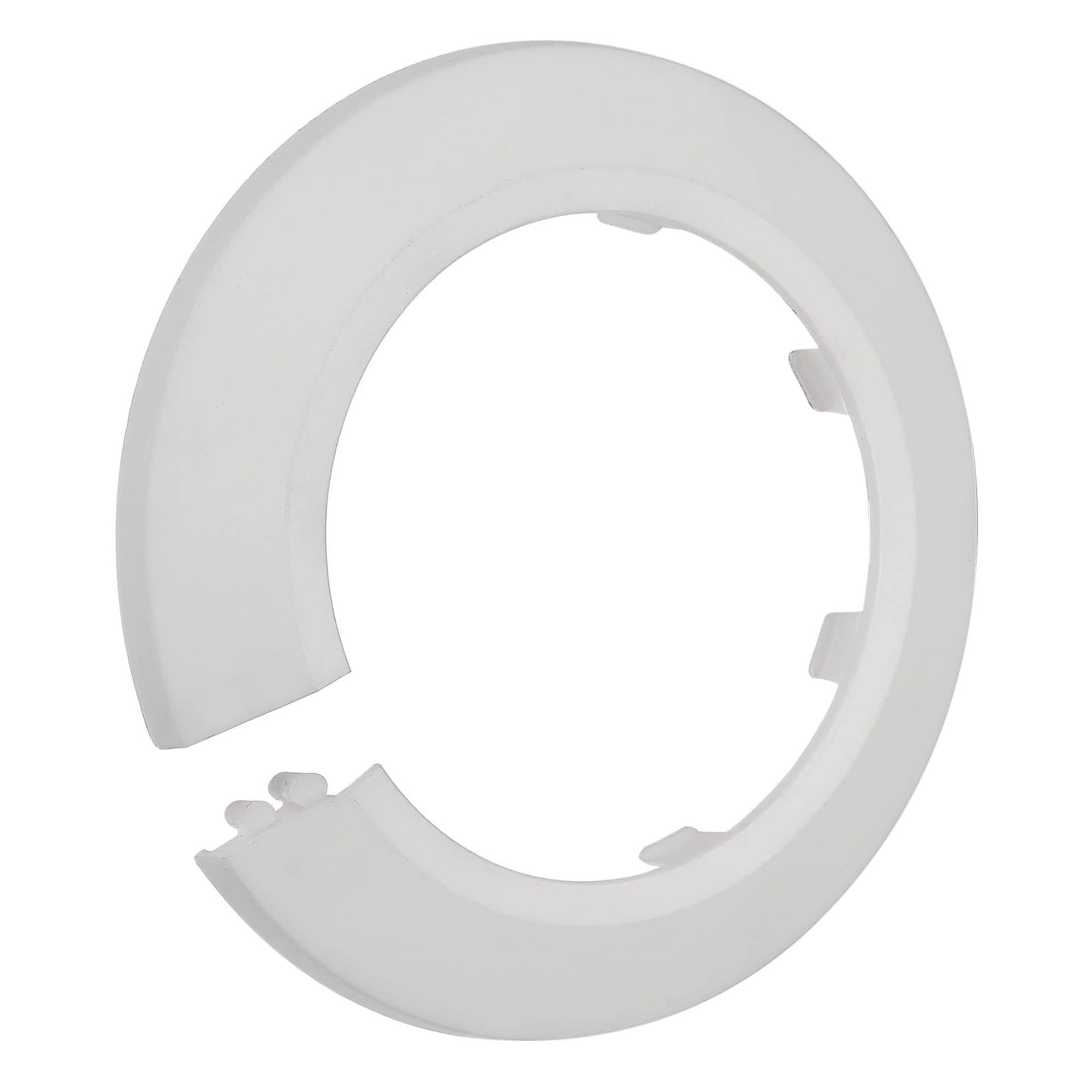 TOP-VIGOR 10pcs 64mm Pipe Cover Decoration, Click-in PP Plastic Escutcheon Pipe Collar for Water Pipe Drain Line