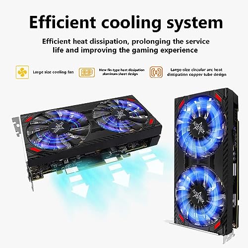 Image of RX 5500 XT 8Gb GDDR6 Graphics Card,128 Bit, 2XDP, HDMI, PCI E Express 4.0X8, 8Pin With Fan Intelligent System,Gaming PC Computer Video Cards With 2X Displayport +1X HDMI (Style 2)