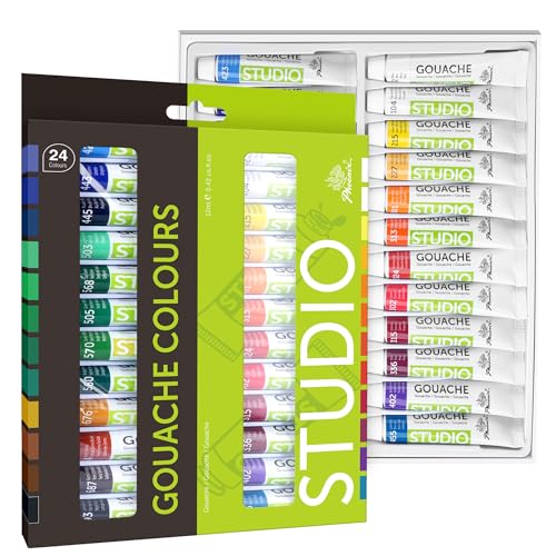 PHOENIX Gouache Paint Tubes Set (24x12ml)