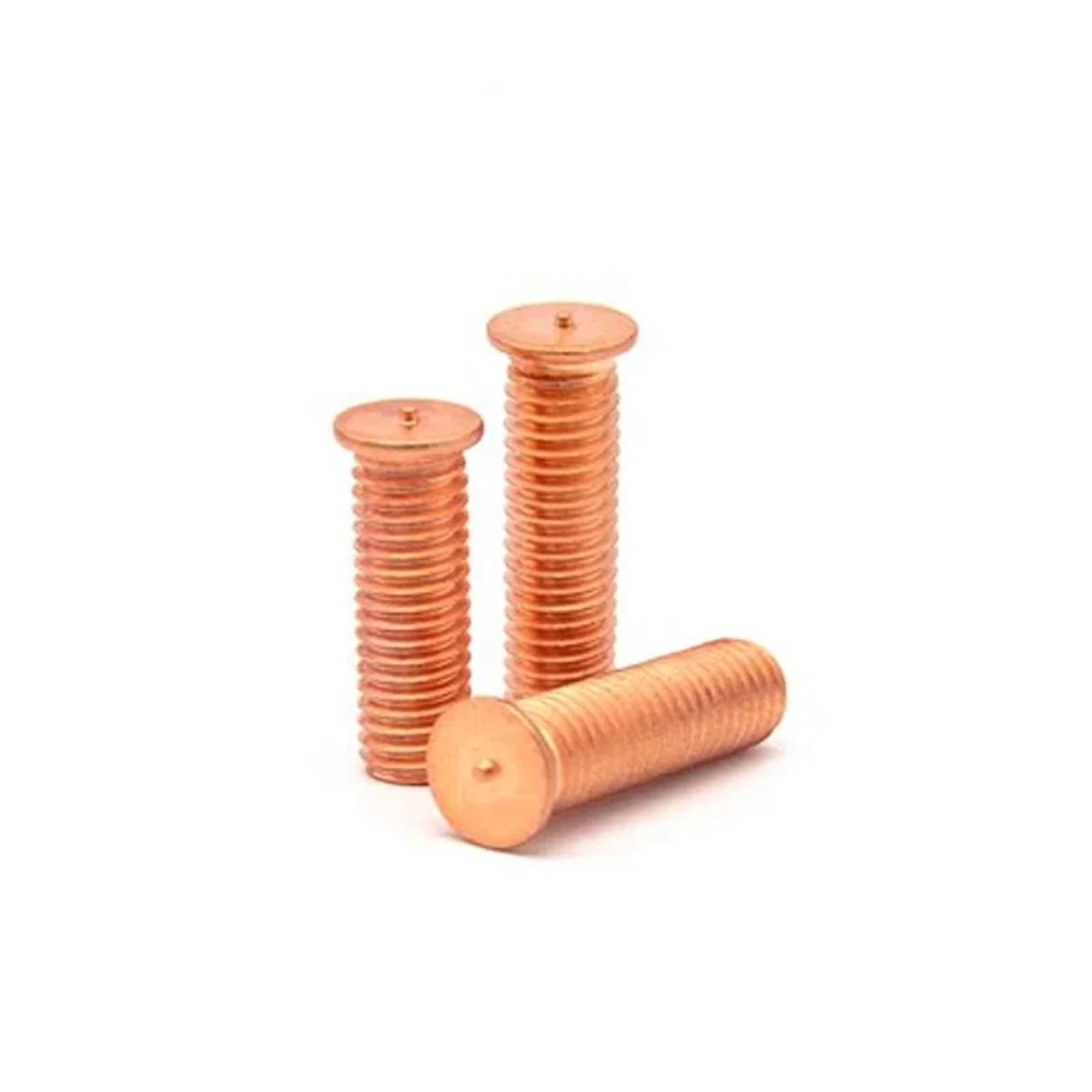 20/500 Stück M3M4M5M6M8M10 Kohlenstoffstahl, verkupfert, Bolzenschweißpunktschweißschrauben, Lötpunkt-Nagelbolzen for Kondensatorentladung(M10x35(20pcs))