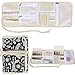 Teamoy Crochet Hook Case, Canvas Roll Bag Holder Organizer for Various Crochet Needles and Knitting Accessories, Compact and All-in-one.