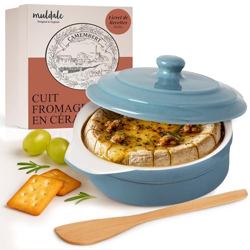 Muldale Plat de cuisson à camembert – Bleu – Plat