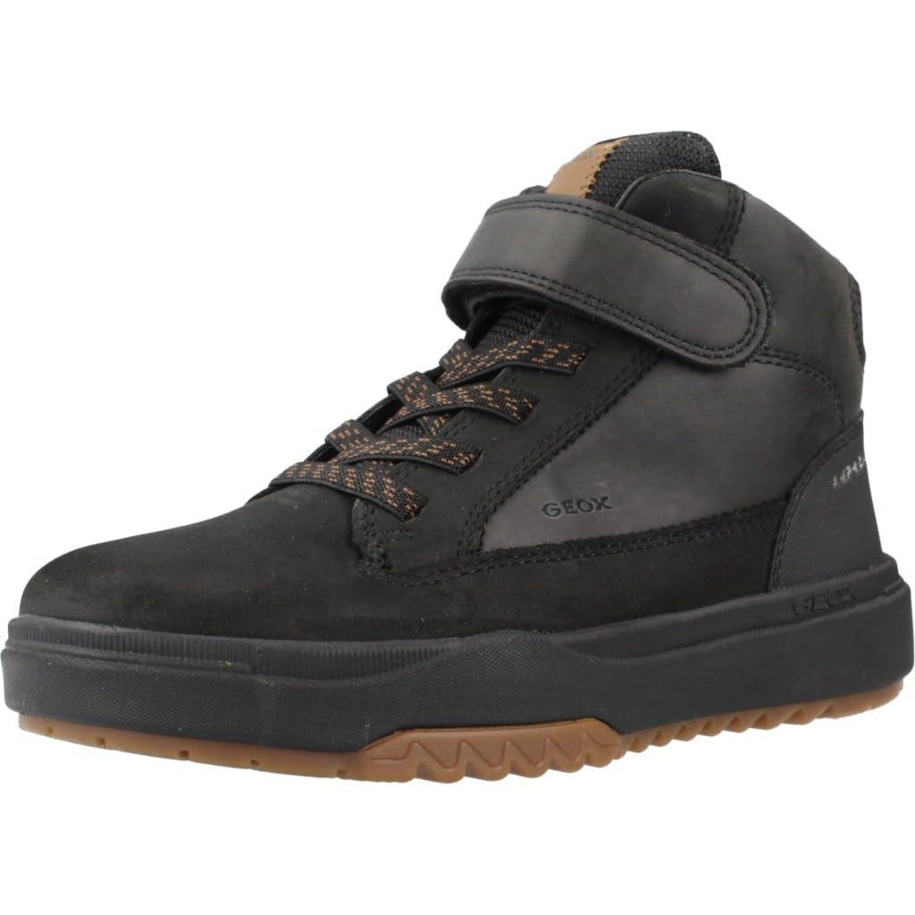 Geox J BUNSHEE BOY B ABX Ankle Boot, Black, 1 UK