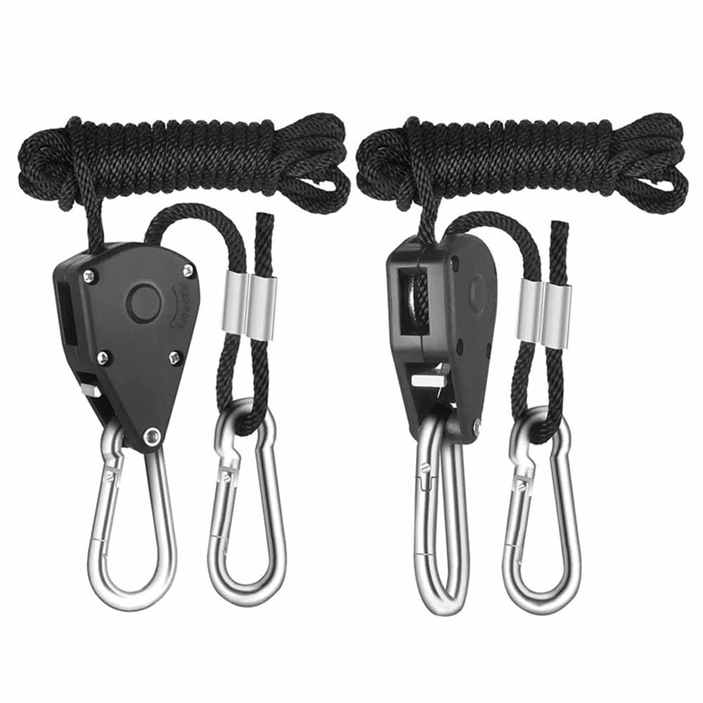 2 Corde A Cricchetto Regolabili - Ganci Per Piante, Luci, Tende, Capacità 68kg/Paio - Foto 12