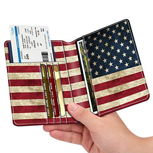 Image of FINTIE Passport Holder, Slim Travel Wallet RFID Blocking Card Case Cover Passport Cover Protector Essentials with Credit Card Slots for Women /Men | Slim