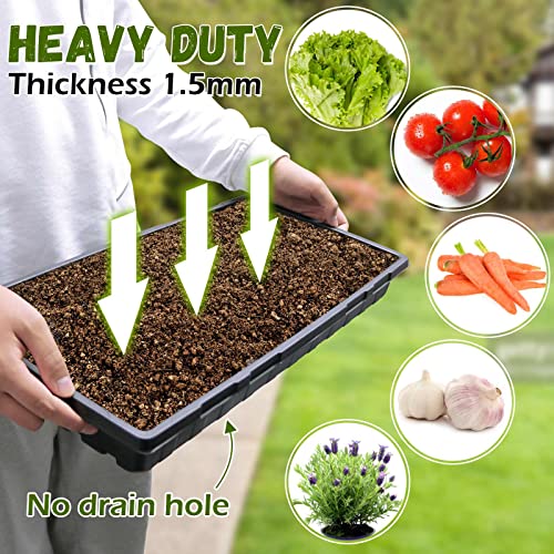 18 Pack Seed Starter Tray, 72 Cell Seed Starter Kit, Plant Growing Tray For Seedling Germination, Indoor Gardening, Soil And Hydroponics Growing #TOP4