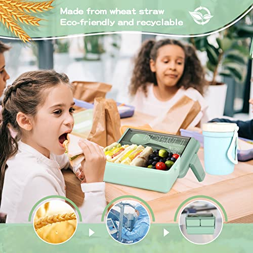 Ohmzpere Bento Box Adult Lunch Box New Upgrade, 32Pcs Japanese Bento Box With Accessories,Super Large Capacity Adult Leak-Proof Bento Lunch Box #TOP6
