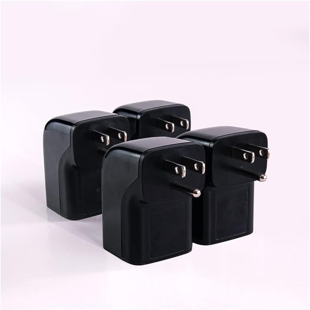 Clamper Single Surge Protector Outlet 1800 Joules, 1875W, for TV, PC, Xbox, PS5, Refrigerators and Other Appliances (Compact Wall Surge Protector), iCLAMPER Pocket Fit, 4-Pack in Black