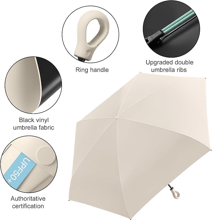 Image of Zemic Umbrella, UV Big Size Umbrella for Sun Protection Rain Windproof Strong Large 3 Fold For Men Women Kids Boys Girls Perfect & Stylish Windproof & Compact''