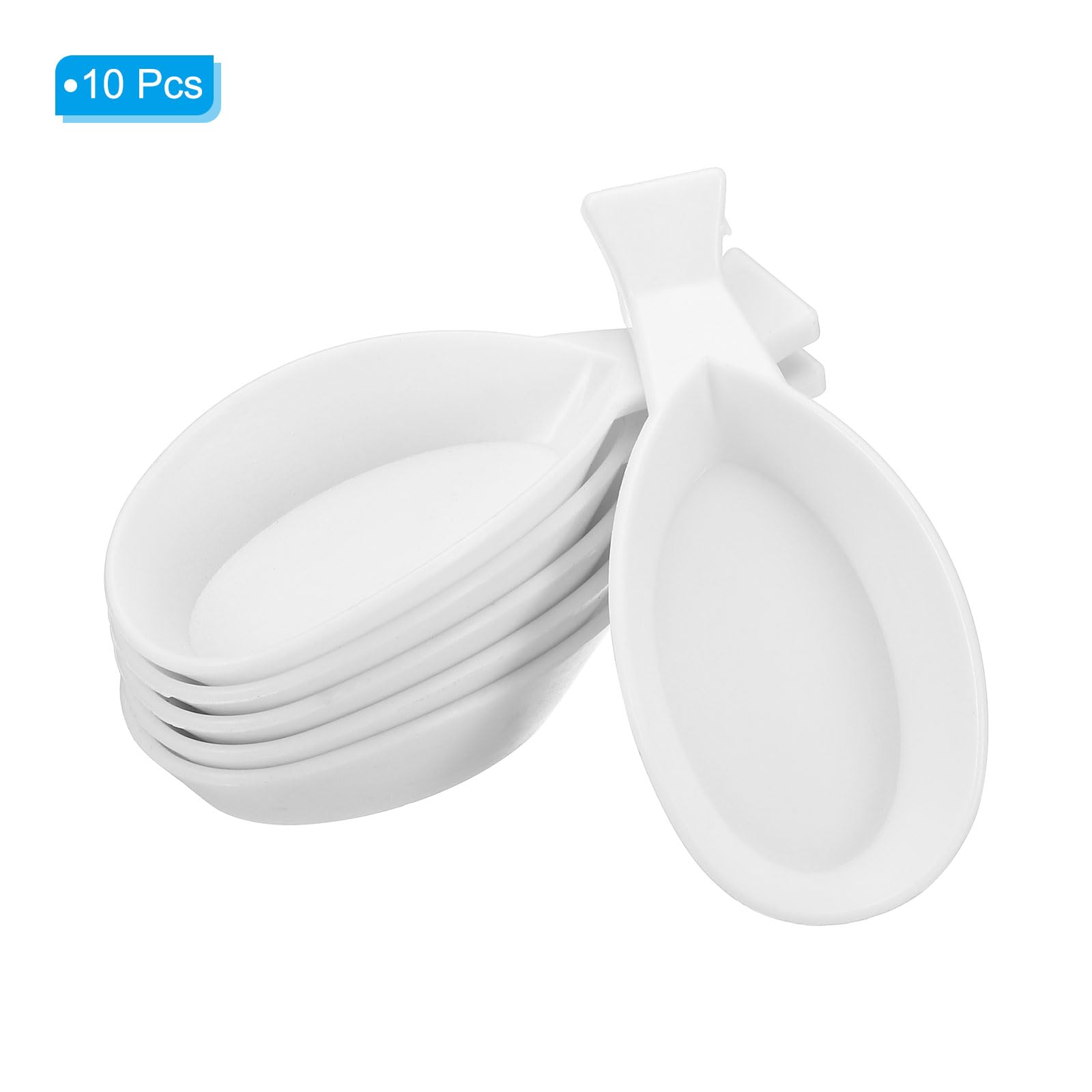 PATIKIL Ink Dish Plate for Chinese Calligraphy Writing 10 Pcs Plastic Ink Holder Rest Ink - Image 3