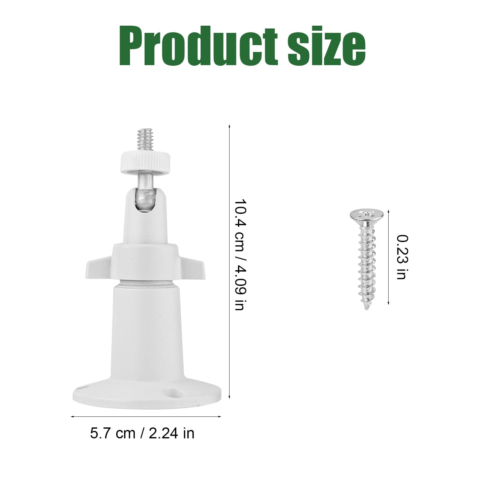 2uds Soporte para Cámara de Seguridad, Soporte de Montaje para Cámara Ajustable Soporte Interior/Exterior Compatible con Arlo Eufy Solocam S220/C210 Eufycam 2C/2C Pro 3/S330 3C/S300
