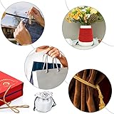 LEREATI Black Twisted Cord Rope 3mm x 25m, 3-Ply Polyester Cord Soft Craft Rope Satin Cord Trim, Decorative Twisted Macrame Cord for DIY Craft Curtain Tieback Honor Cord Gift Bags Home Decor - Image 7