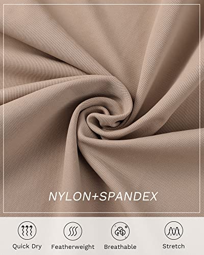 Jocmic Girls Flowy Shorts, 2 In 1 Youth Butterfly Shorts With Spandex Liner For Fitness Running Athletic Tennis Khaki 10 Years #TOP4