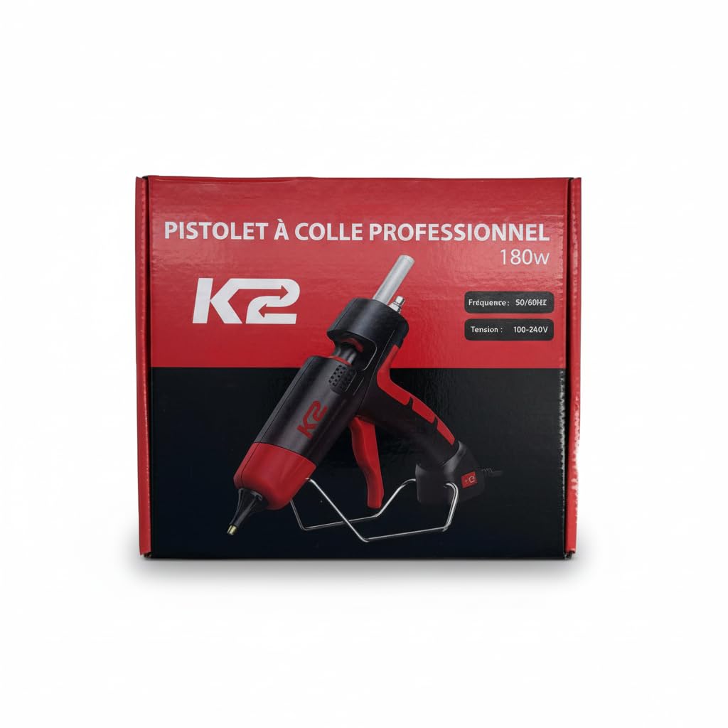 Pistolet Colle Chaude K2, Pistolet Colle Liquide, Pistolet A Colle Rapide, Pistolet Haute Temperature, Puissance 100-240 V, 50/60Hz, 21-180W